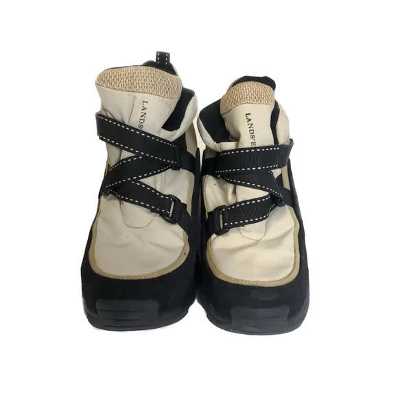 Lands End Womens Waterproof Puffer Brown Strap Mid Calf Boot Sz 8.5M EUC - Picture 4 of 6